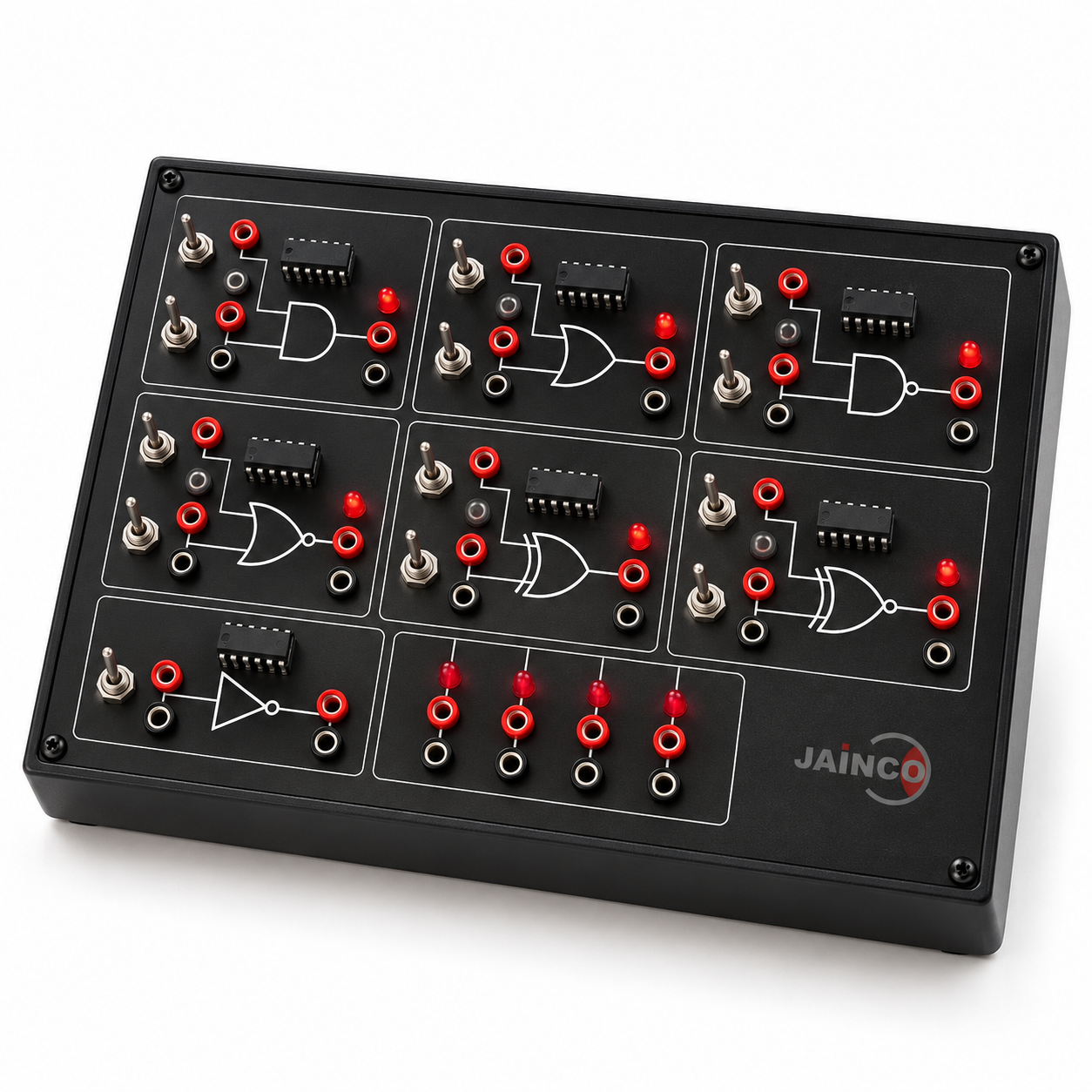Logic Gate Circuit Trainer using TTL IC